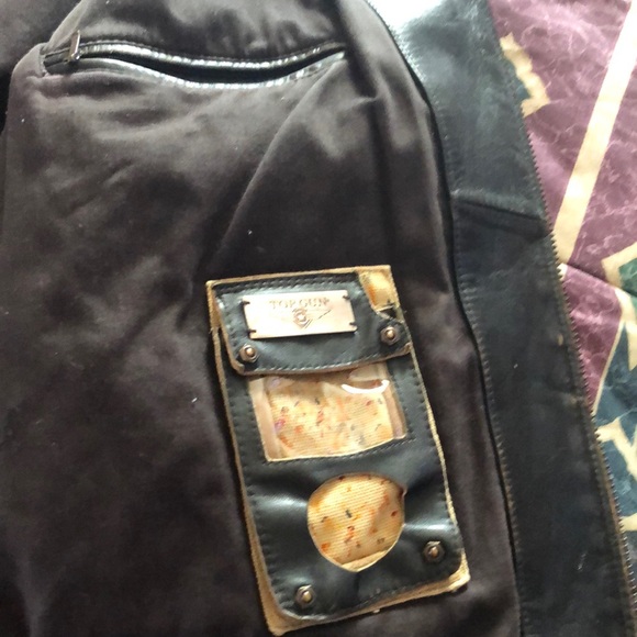 MENS VINTAGE LEATHER RIDING JACKET Black - Picture 4 of 7